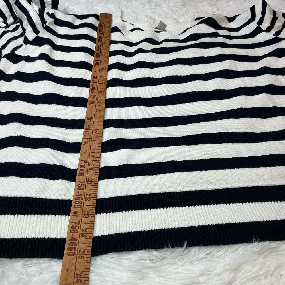 L.L Bean Women's‎ 3xl Plus Crew Neck Stripped Long Sleeve Pullover Sweater - Picture 9 of 9